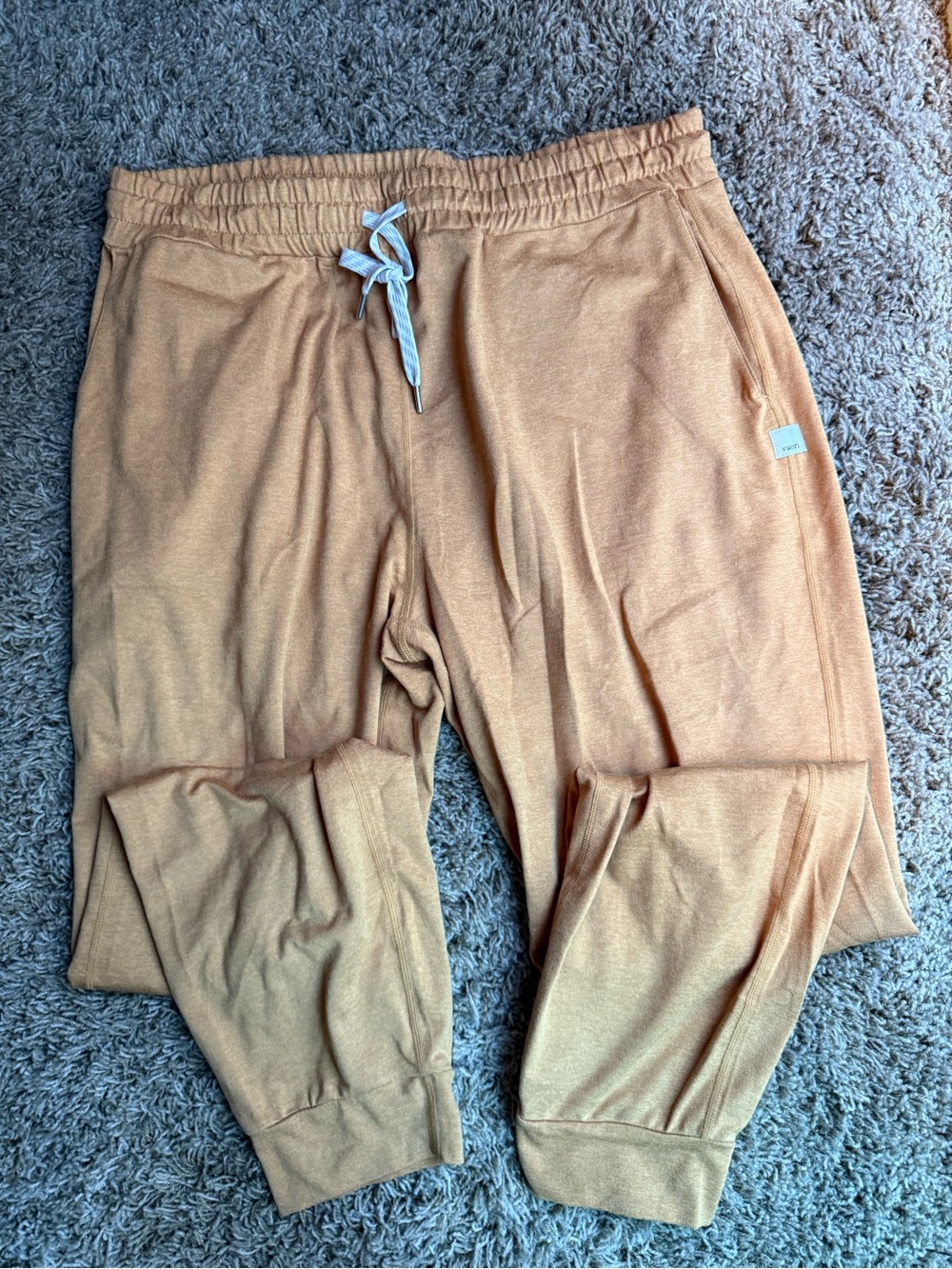 Vuori Mustard Drawstring Joggers